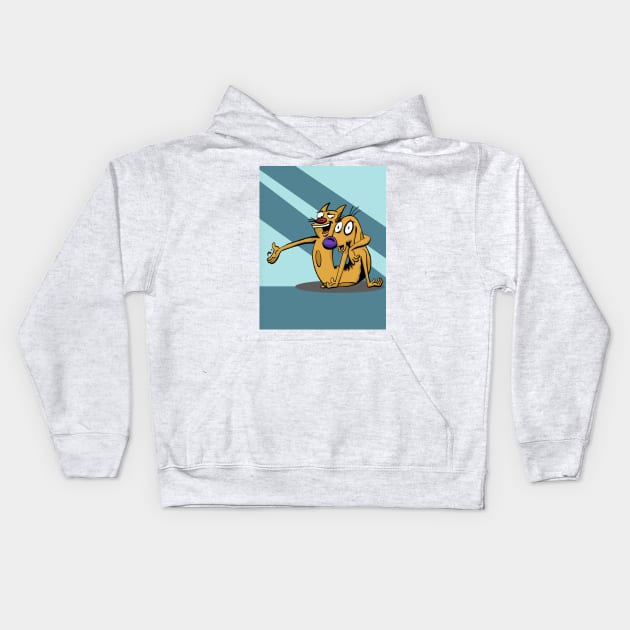 CatDog Kids Hoodie by Black Snow Comics